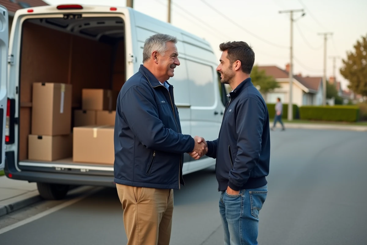 Homme serrant la main d